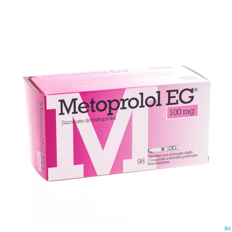 Metoprolol 100mg eg comp liber prol 98x100mg