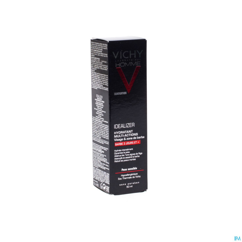 Vichy homme idealizer hydratant barbe 3j 50ml