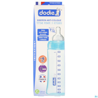 Dodie biberon iniiation+ tet. debit 3 lagoon 330ml