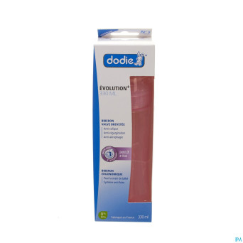 Dodie biberon iniiation+ tet. debit 3 rose   330ml