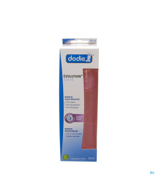 Dodie biberon iniiation+ tet. debit 3 rose   330ml