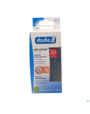 Dodie biberon initiation+ tet. debit 1 bleu  150ml