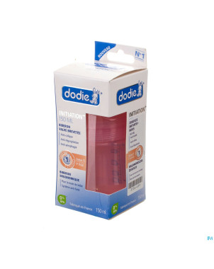Dodie biberon initiation+ tet. debit 1 rose  150ml