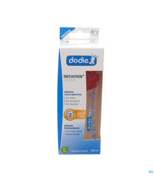Dodie biberon initiation+ tet. debit 2 transp240ml