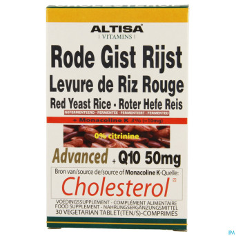 Altisa levure riz rge adv.complx+q10 natur tabl 30