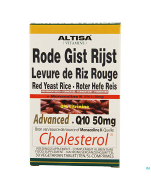 Altisa levure riz rge adv.complx+q10 natur tabl 30