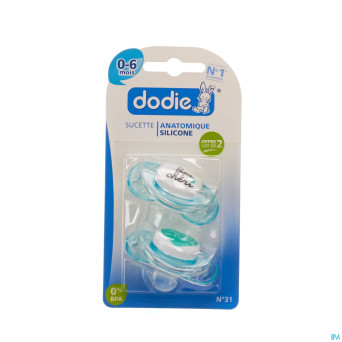 Dodie sucette message 1age sil. anneau duo    2