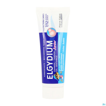 Elgydium junior bubble dentif 7-12a s/paraben 50ml