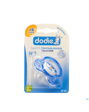 Dodie sucette physio super bebe 2age sil. anneau
