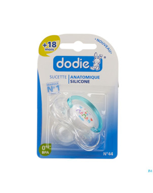 Dodie sucette fan +18m sil. anneau