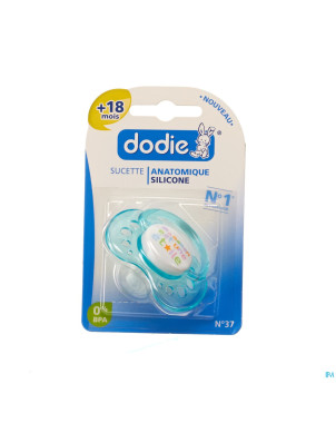 Dodie sucette fille +18m sil. anneau