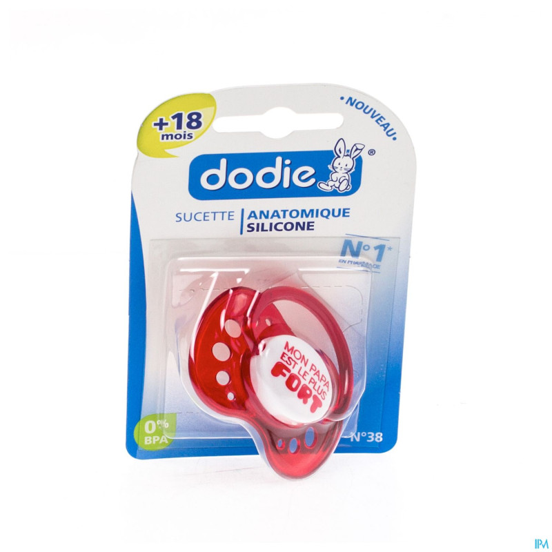 Dodie sucette garcon +18m sil. anneau