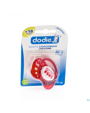 Dodie sucette garcon +18m sil. anneau