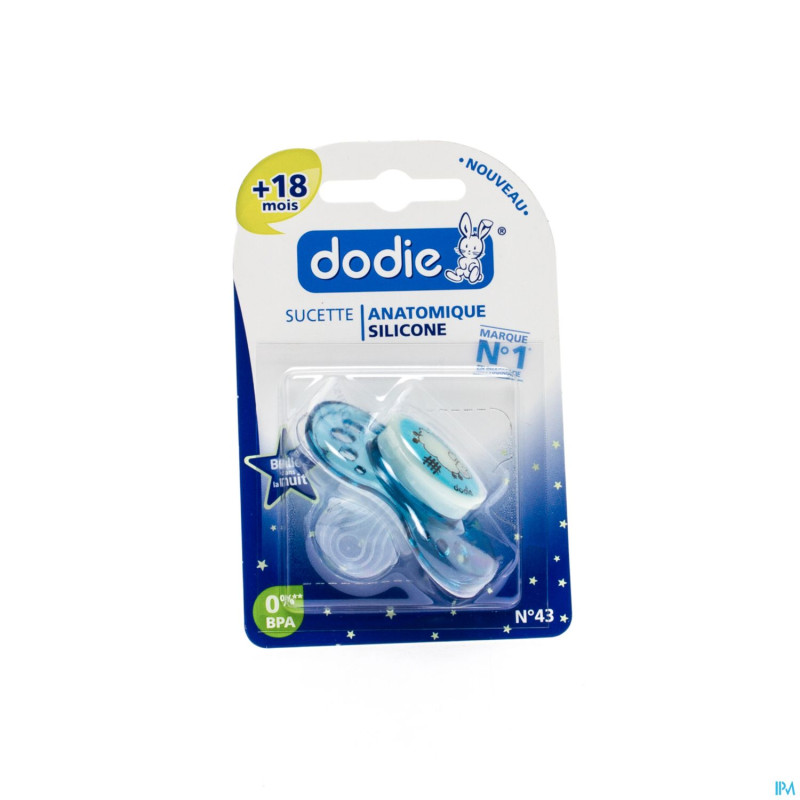 Dodie sucette nuit +18m sil.