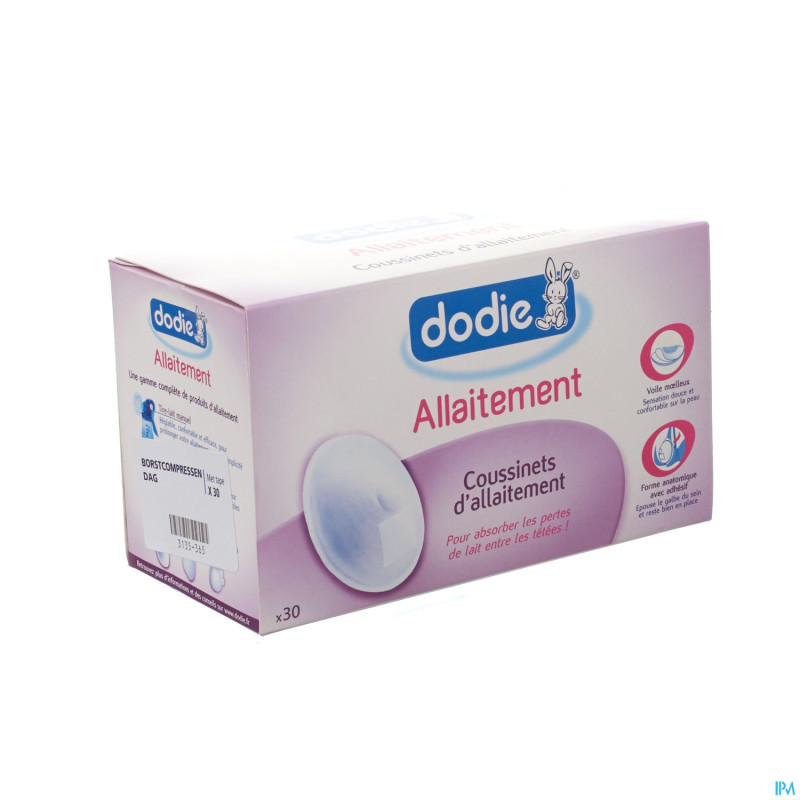 Dodie coquilles allaitement jour adhesif 30