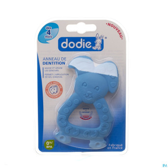 Dodie anneau dentition lapin bleu