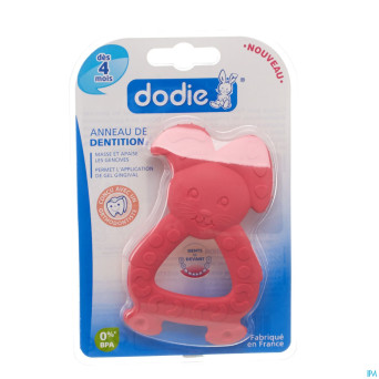 Dodie anneau dentition lapin rose