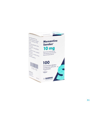 Memantine sandoz 10 mg comp pell 100 x  10 mg