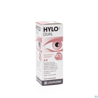 Hylo-dual gutt oculaires 10ml