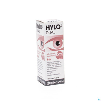 Hylo-dual gutt oculaires 10ml