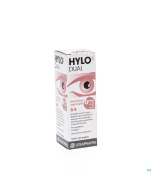 Hylo-dual gutt oculaires 10ml