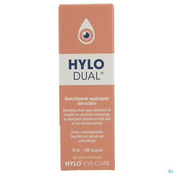 Hylo-dual gutt oculaires 10ml