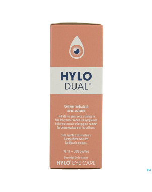 Hylo-dual gutt oculaires 10ml