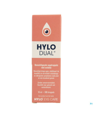 Hylo-dual gutt oculaires 10ml