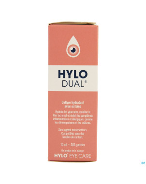 Hylo-dual gutt oculaires 10ml