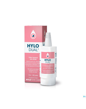 Hylo-dual gutt oculaires 10ml
