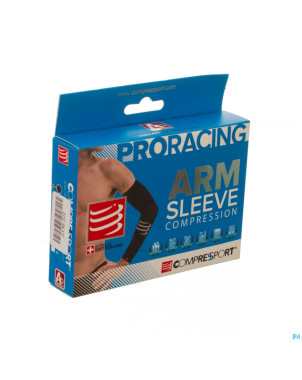 Compressport racing armsleeve black 1
