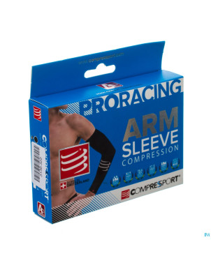 Compressport racing armsleeve black 1