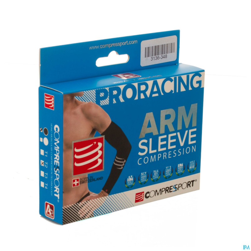 Compressport racing armsleeve black 2