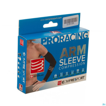 Compressport racing armsleeve black 3