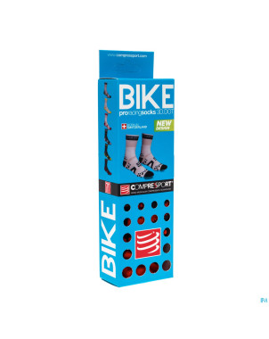 Compressport racing socks bike bl/re t4