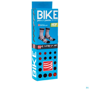 Compressport racing socks bike bl/re t5