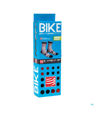 Compressport racing socks bike bl/re t5