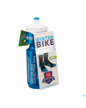 Compressport winter socks bike bl/or t2