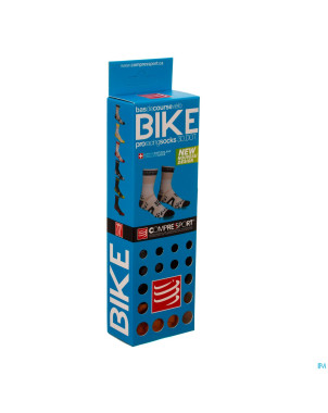 Compressport winter socks bike bl/or t4