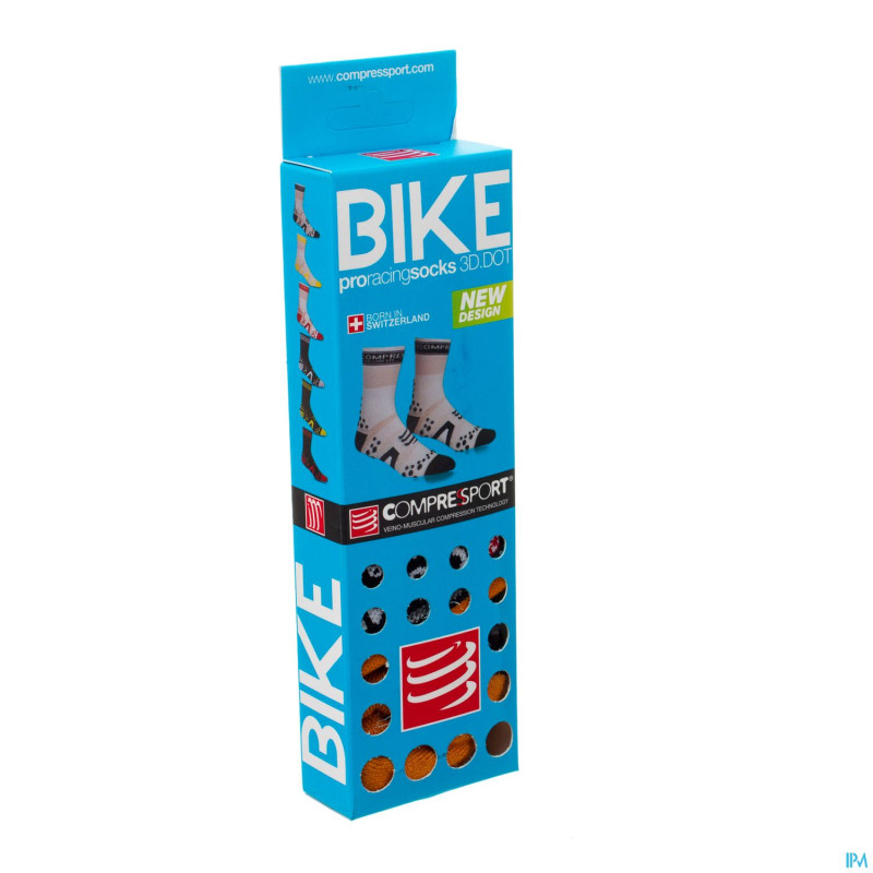 Compressport winter socks bike bl/or t5