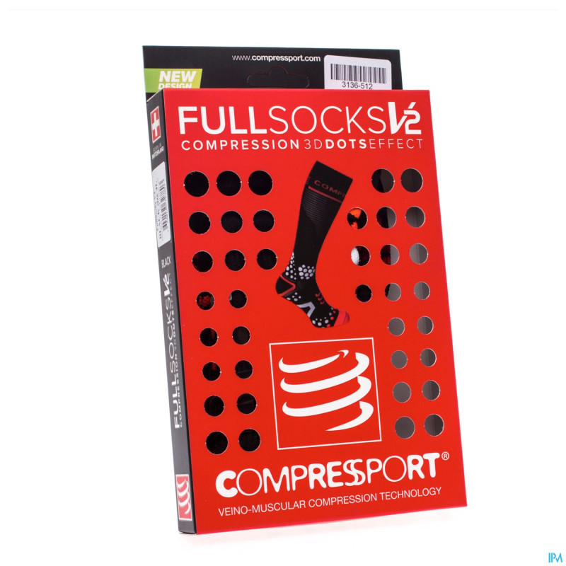 Compressport full socks black 4l