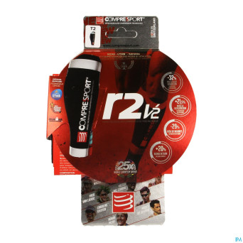 Compressport calf r2 black t2