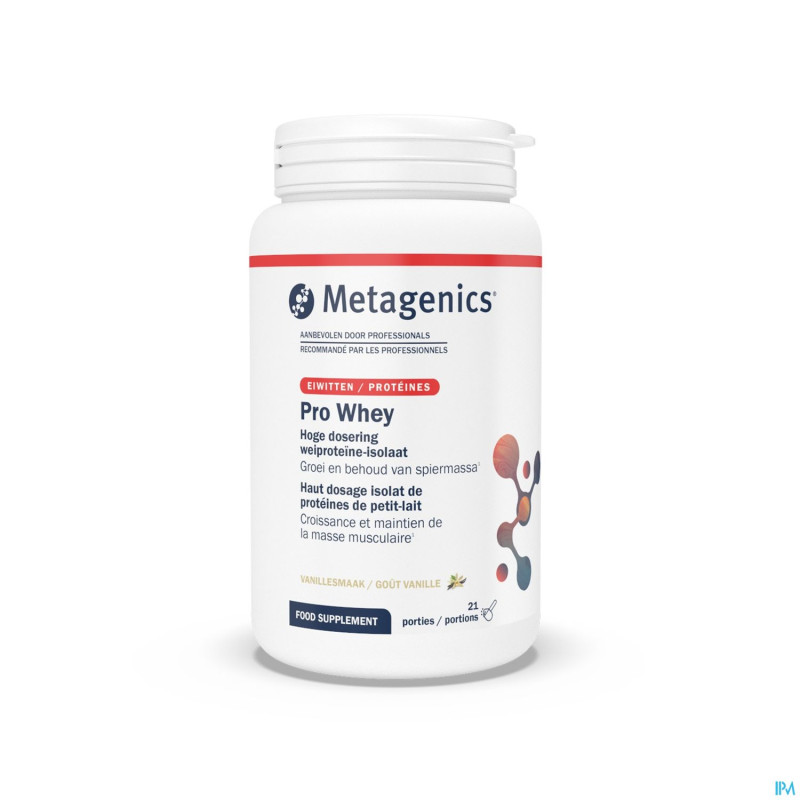 Pro whey vanille nf    pdr 21port.    metagenics