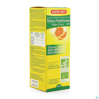 Super diet extrait pepin pamplemousse 400mg   50ml