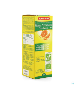 Super diet extrait pepin pamplemousse 400mg   50ml