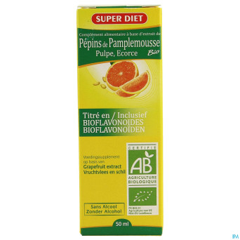 Super diet extrait pepin pamplemousse 400mg   50ml