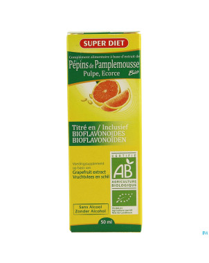 Super diet extrait pepin pamplemousse 400mg   50ml