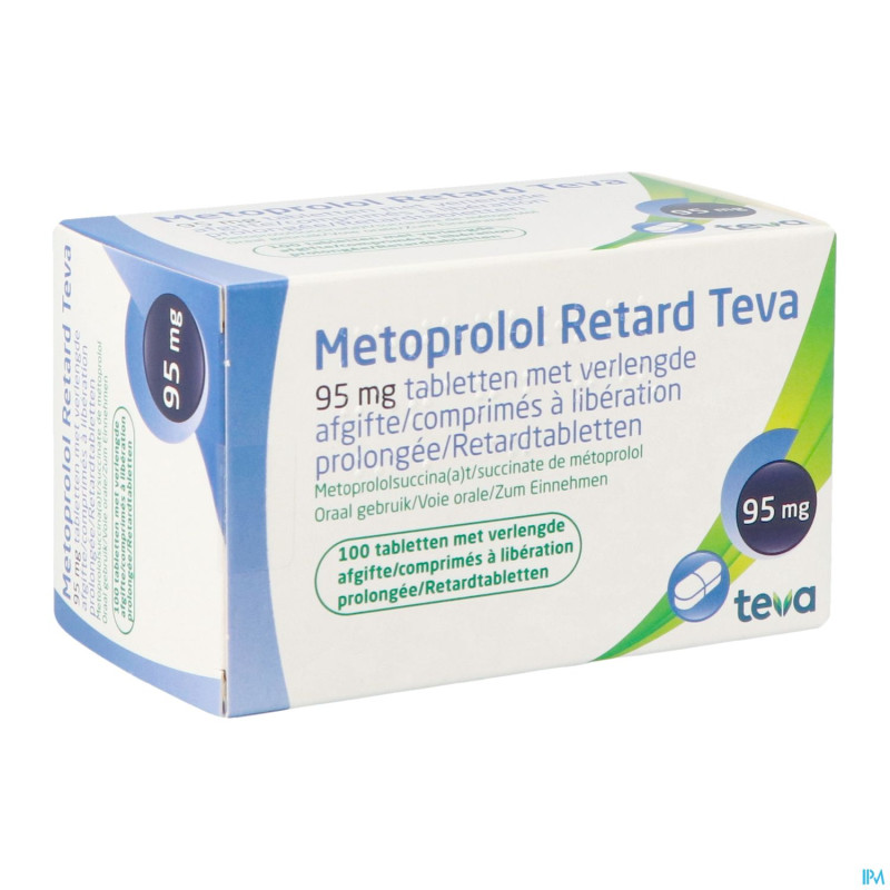 Metoprolol  95mg retard teva comp liber prol 100