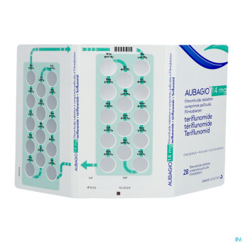 Aubagio 14mg comp pell 28 x 14 mg