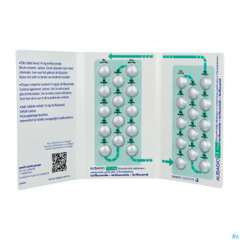 Aubagio 14mg comp pell 28 x 14 mg